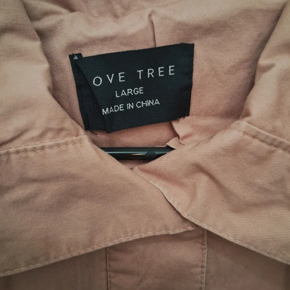 LOVE TREE Blush Pink Sleeveless Vest With Pockets Size Large Medium - Picture 3 of 9